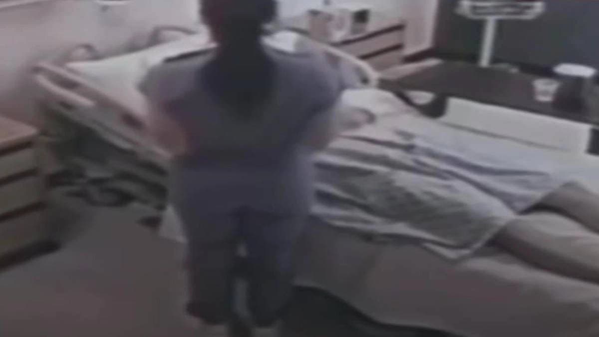 Nurse caught in camera for