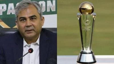 PCB chairman naqvi hold talks with Emirates cricket board about hybrid model for champions Trophy spt 