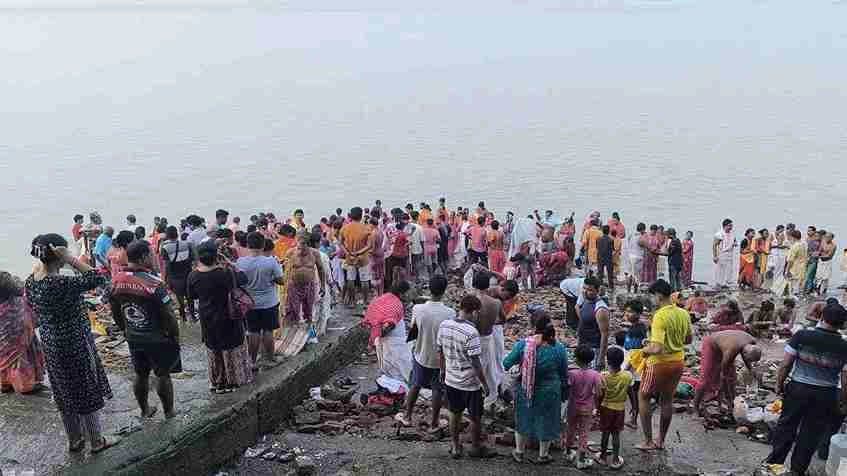 Over 70 Thousands Pilgrims At Gangasagar On Mahalaya 
