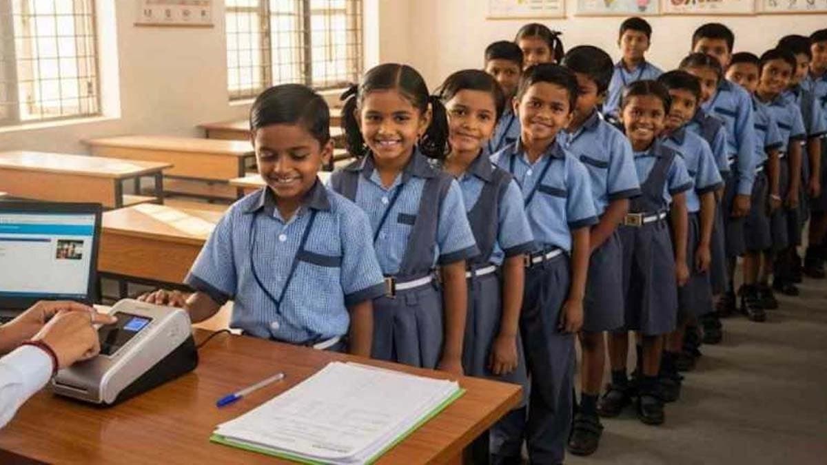 The government plans to update childrens Aadhaar biometrics at school