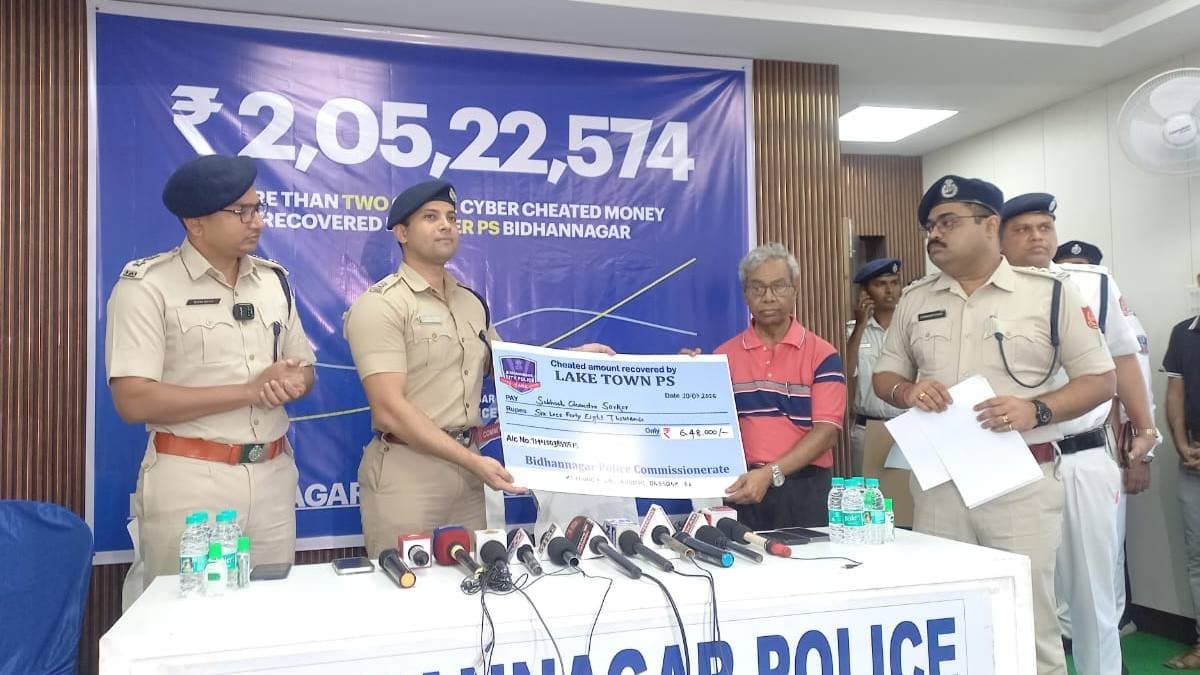 Bidhannagar Police recovered a huge amount of money and returns