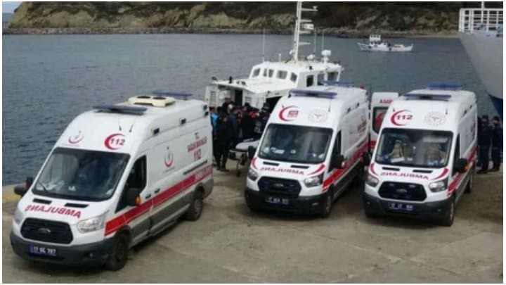 boat capsized in turkey, 22 died