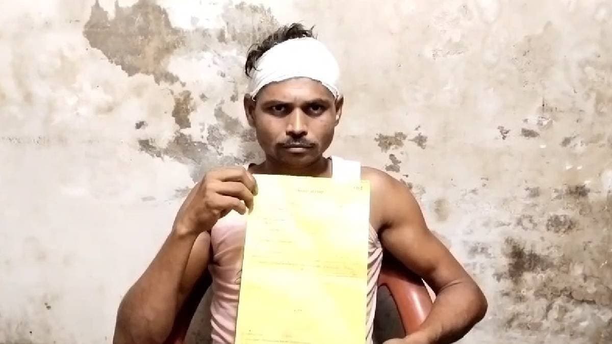 Husband Rushes to Police Station with Head Bandaged After Wife Hits Him with Ladle