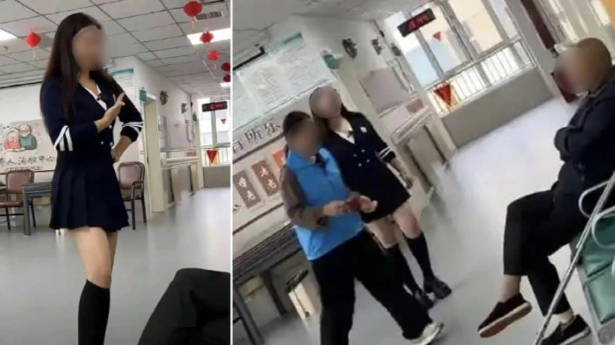 Video of  a nurse dancing in front of an elderly triggered controversy