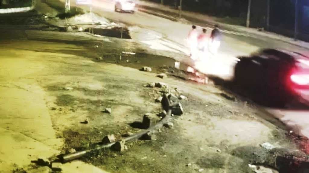 Speeding car drives into mother-son walking on Ahmedabad road gnr 