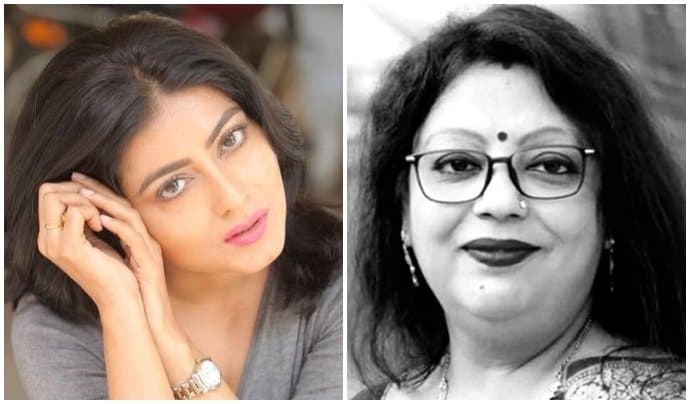 Gargi Roychowdhury _pay_homage_to_late_producer_literary_cochair_of_techno_india_group_and_aajkal_director_mou_roychowdhury 