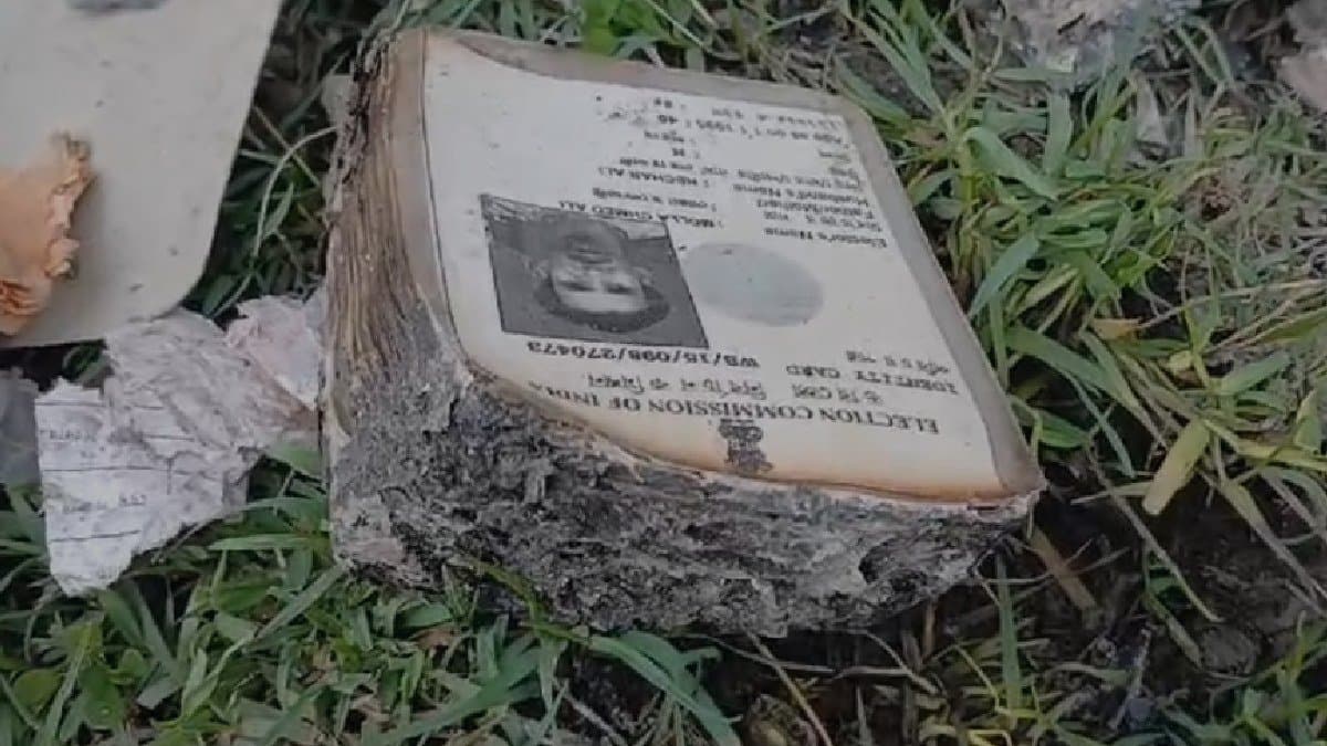 Bunch of voter identity cards found close to the bdo office in north 24 pargana