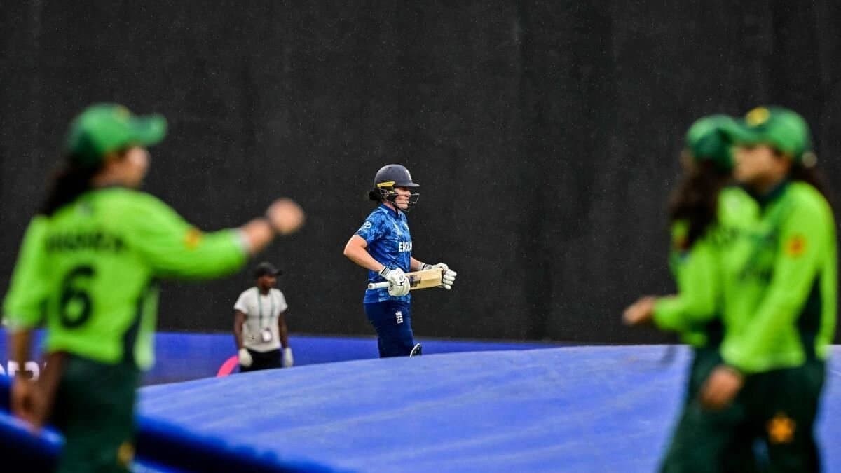 Rain played spoilsport as the Womens World Cup 2025 match between Pakistan and England 