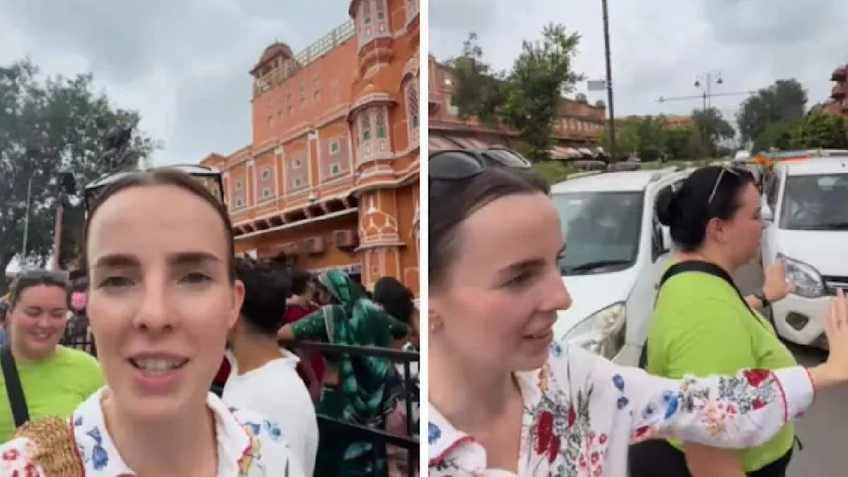 Russian woman shows how to cross road the Indian way in viral video