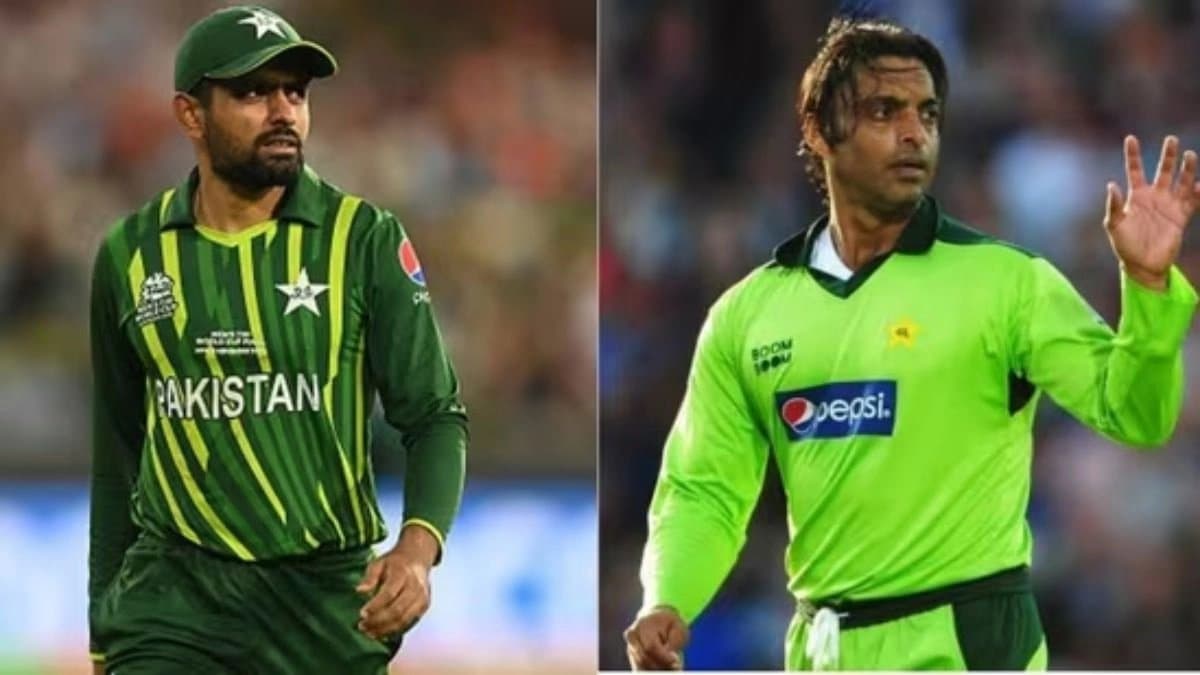 Babar Azam hammered back to back boundaries against Shoaib Akhtar