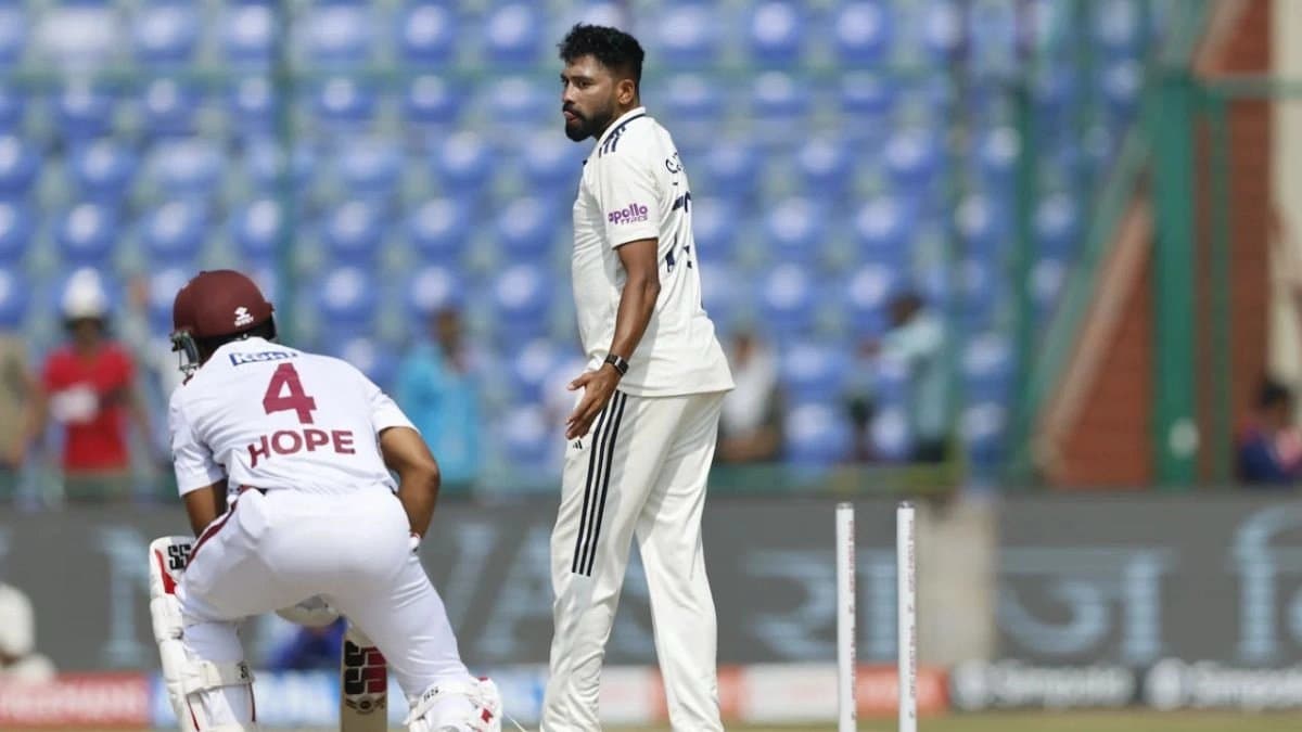 India speedster Mohammed Siraj seemed exhausted in the scorching Delhi against West Indies