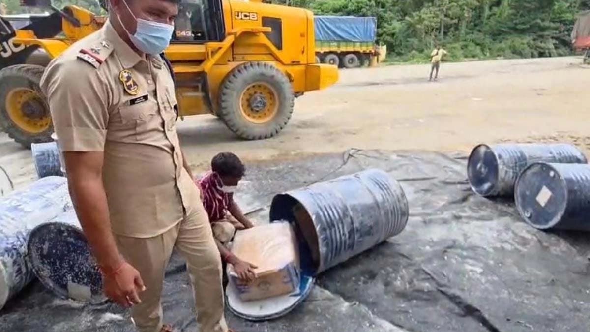 Drug-like cough syrup worth crores of rupees seized from Churaibari Assam many questions about the role of the police