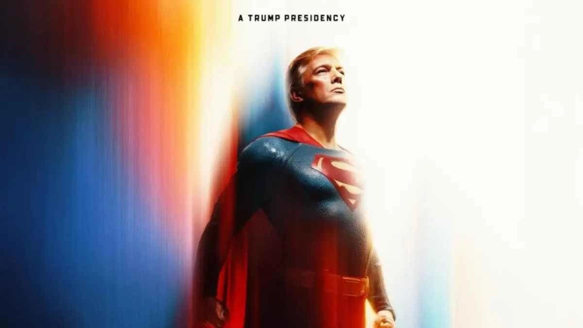 White House shares AI generated image of Donald Trump in Superman avatar