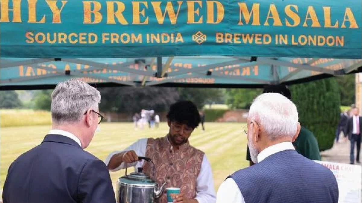 Indian tea seller viral moment with PM in UK