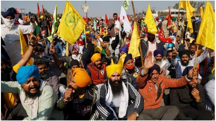 Farmers Protest At Haryana, Punjab