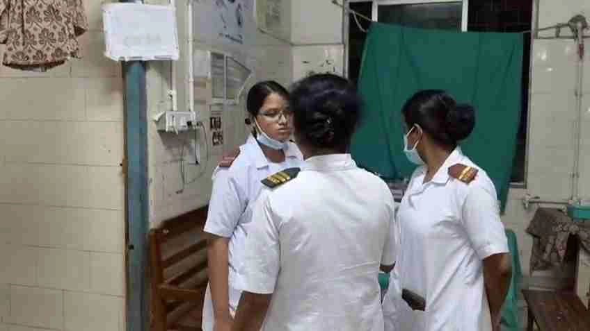 Nursing staff of a government run hospital in West Bengal were attacked