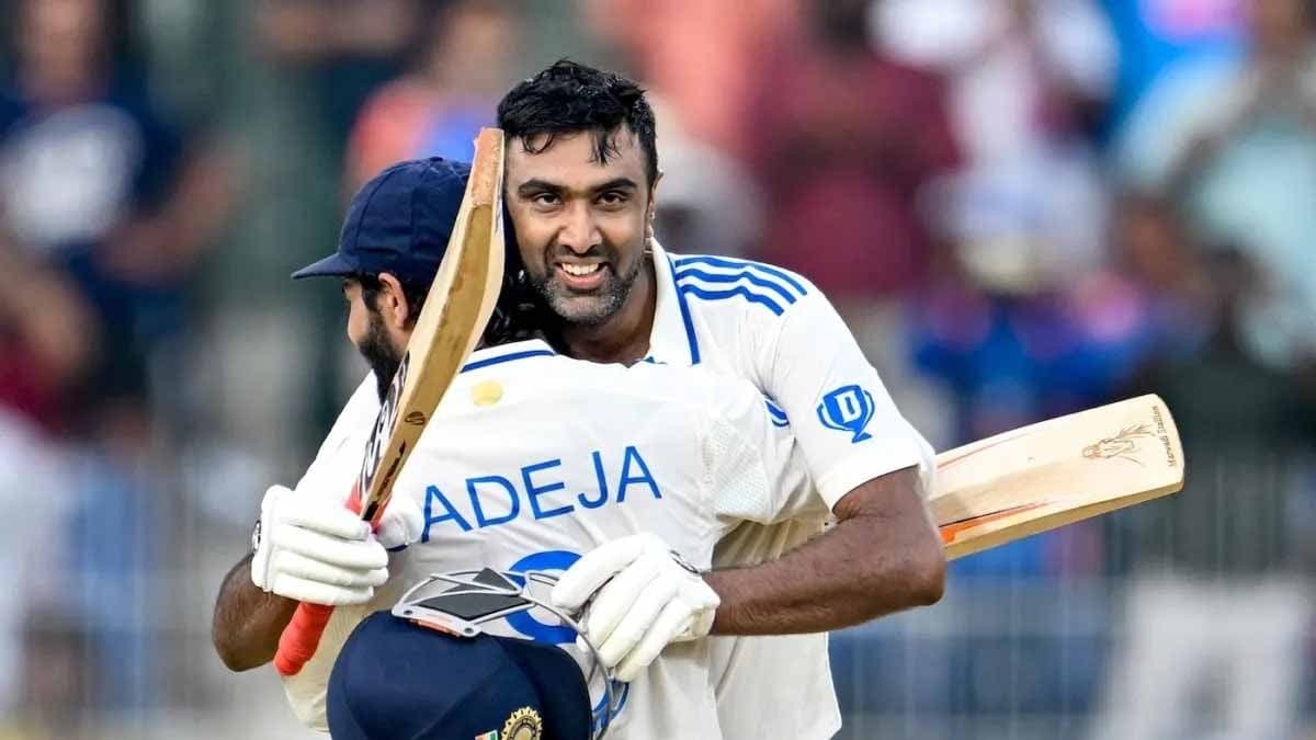 India hits back with ravichandran Ashwin, ravindra Jadeja record partnership in first test against Bangladesh spt 