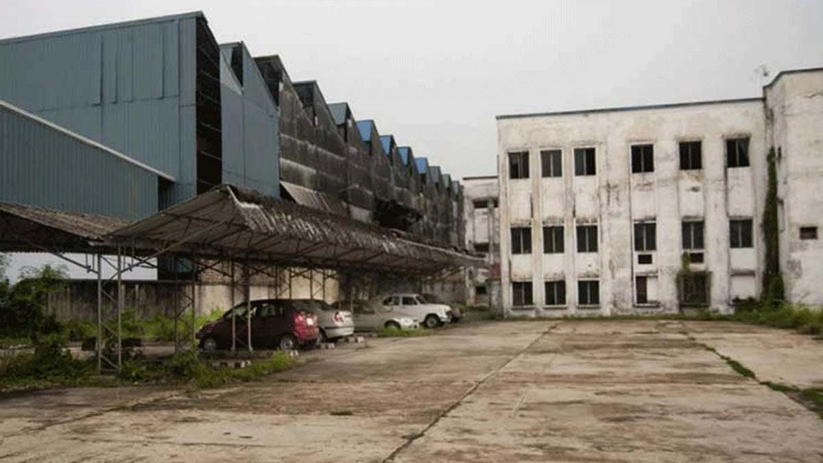 West Bengal government has put a hoarding on the land of the Hind Motor factory saying it has been acquired