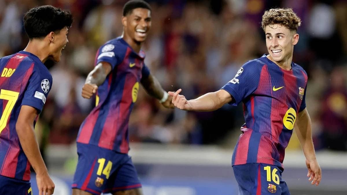 champions league: Barcelona scored six goals 