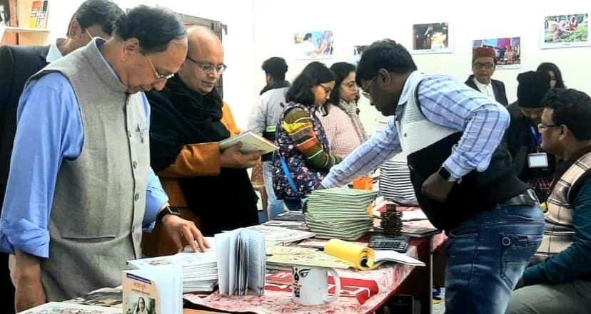 Sugata Bose and Sumantra Bose at aajkaal stall 