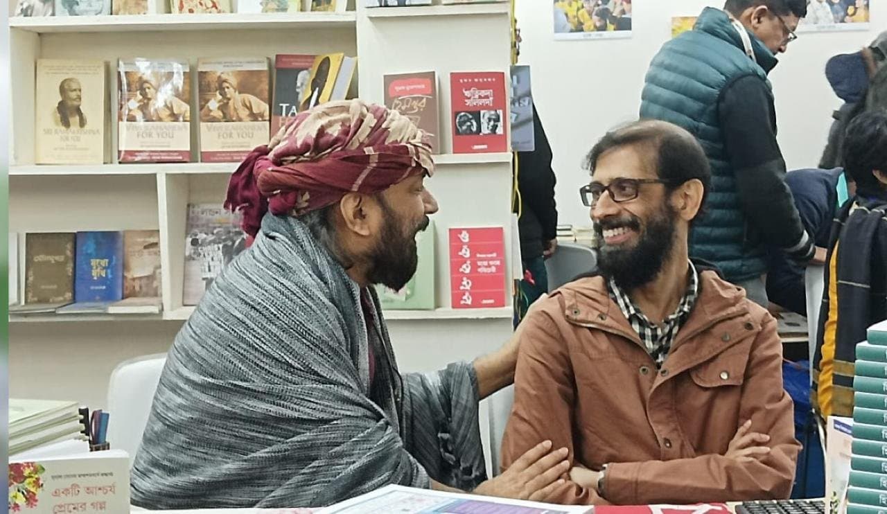 Distinguished people present at Aajkaal stall in Kolkata Book Fair 2024