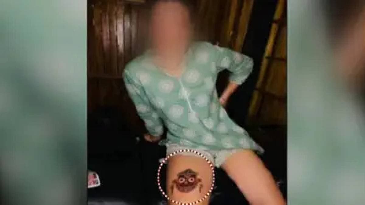 Foreign girl tattoo studio owner apologize for inking Lord Jagannath tattoo on thigh 