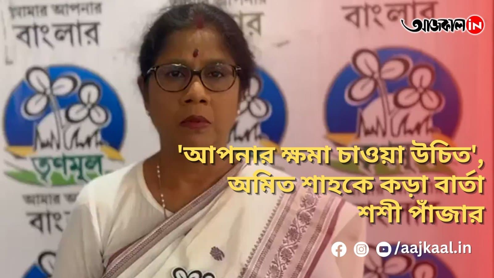 'আপনার ক্ষমা চাওয়া উচিত', অমিত শাহকে কড়া বার্তা শশী পাঁজার