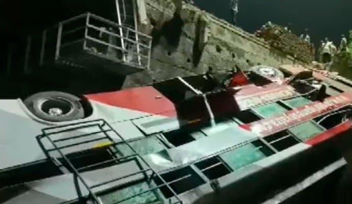  4 dead, several injured after bus falls on railway track in Rajasthan