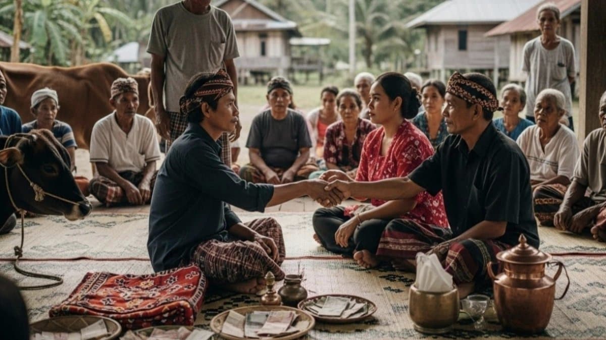 Caught Wife Cheating Man Handed Her Over To Boyfriend Then Accepts Cow And Cash 