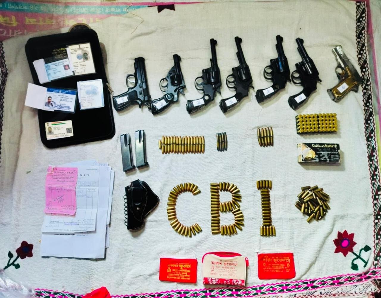 CBI rescued lots of guns from sandeshkhali