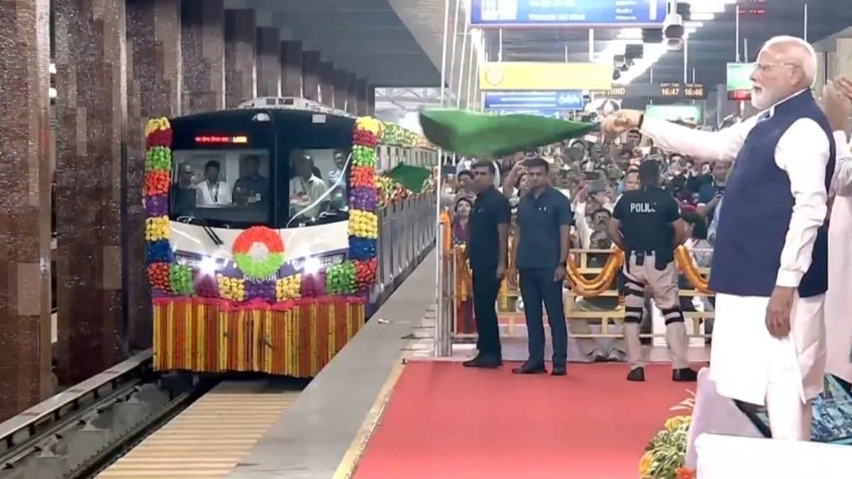 PM Narendra Modi inaugurate three kolkata metro routes