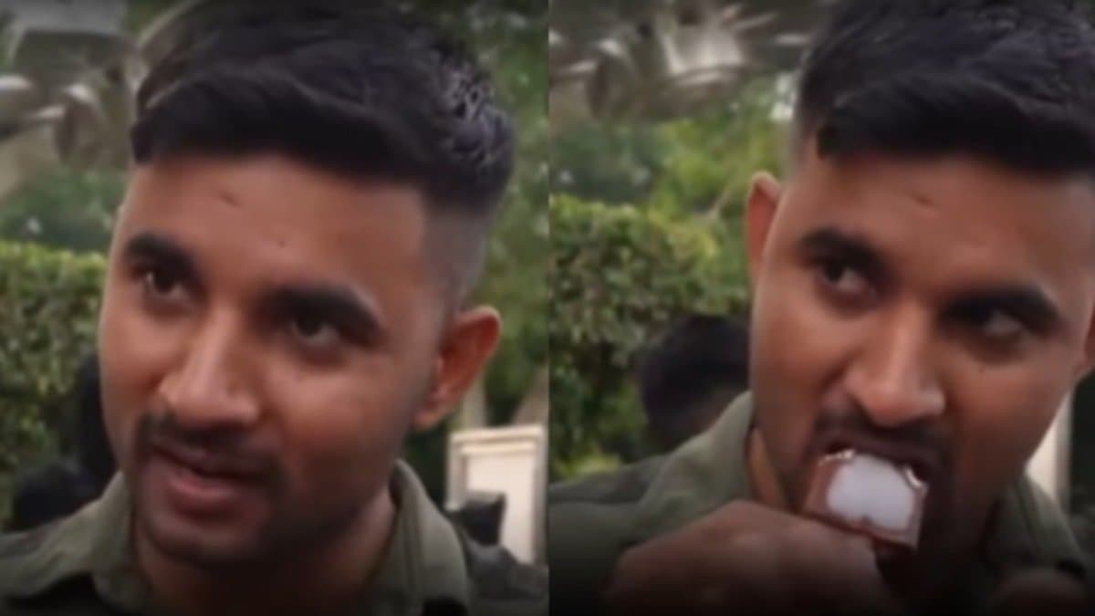 Soldier s duty bound parting video goes viral amidst India Pakistan conflict