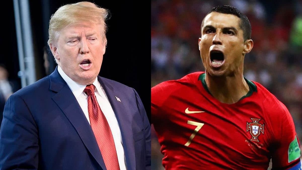 US president Donald Trump gets jersey signed by Cristiano Ronaldo amid Iran-Israel conflict 