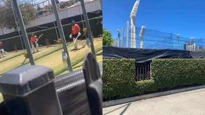 How team India is maintaining privacy for net sessions in Perth? Spt 