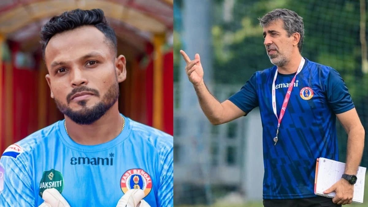 East Bengal coach Oscar Bruzon asked Sandip Nandi why do you voice for Debjit Majumder 