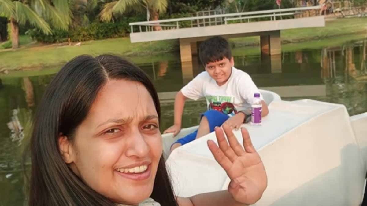 Bengali actress Priyanka Sarkar spending vaccation with her son Sohoj ENT