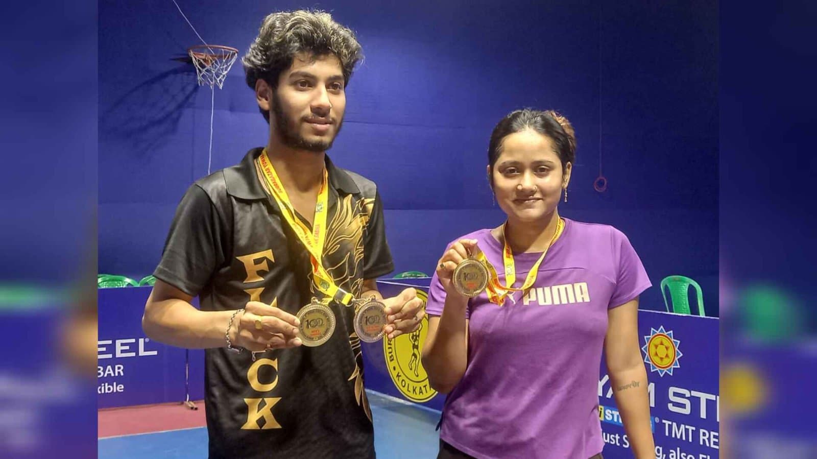 Double crown for ankur Bhattacharya, moumita dutta wins singles title in state tt championship spt 