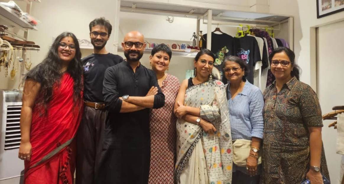 Threads of freedom exhibition brings collection of dresses made of pure fabric