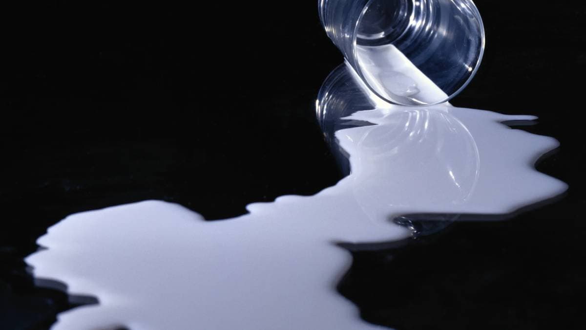 Woman weirdly squeezes milk in an US party
