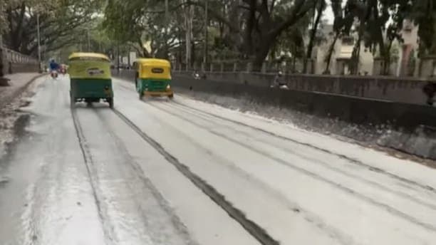 Mysterious Snow Like Foam On Bengaluru Streets After Heavy Rainfall