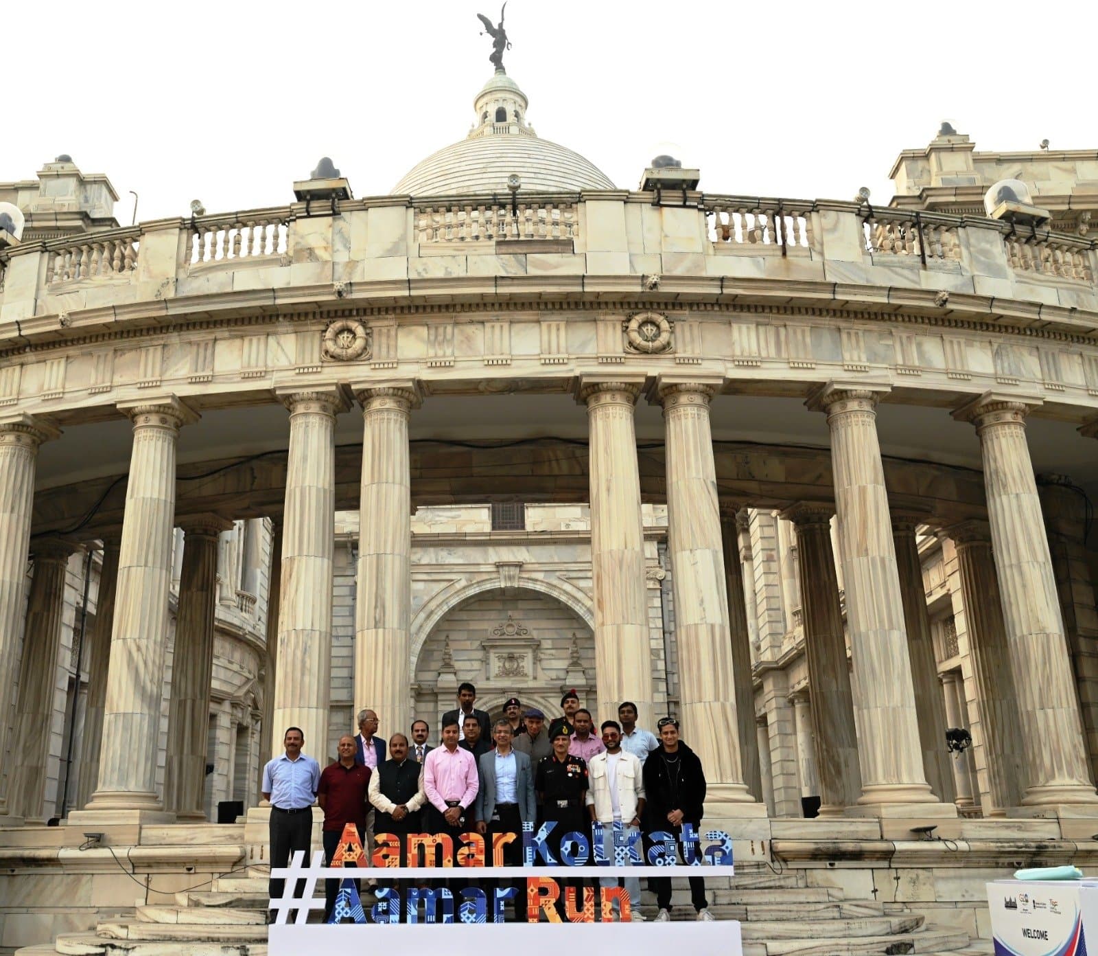 Tata Steel kolkata marathon jersey launch at the iconic Victoria memorial 