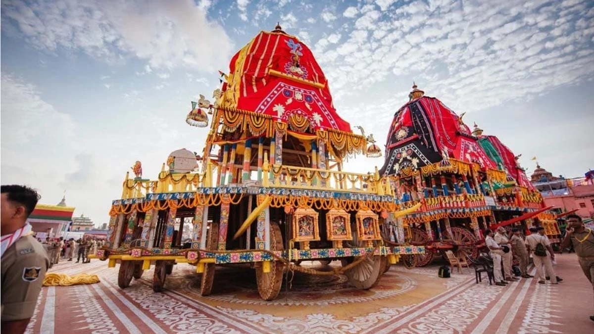  The three wheels of the chariot of Lord Jagannath Balaram Subhadra of Puri to be placed in Parliament