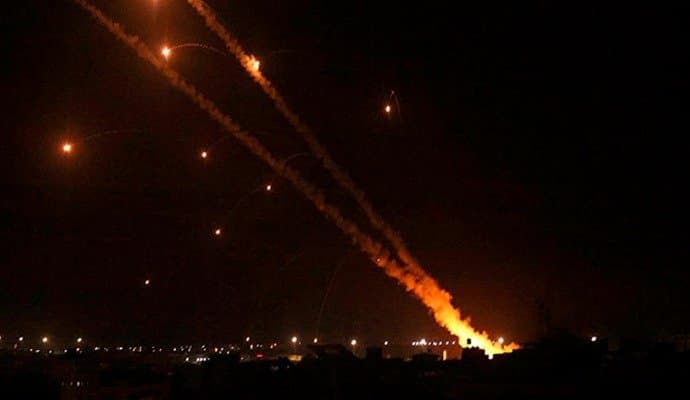 hijbullah rocket attack at israel