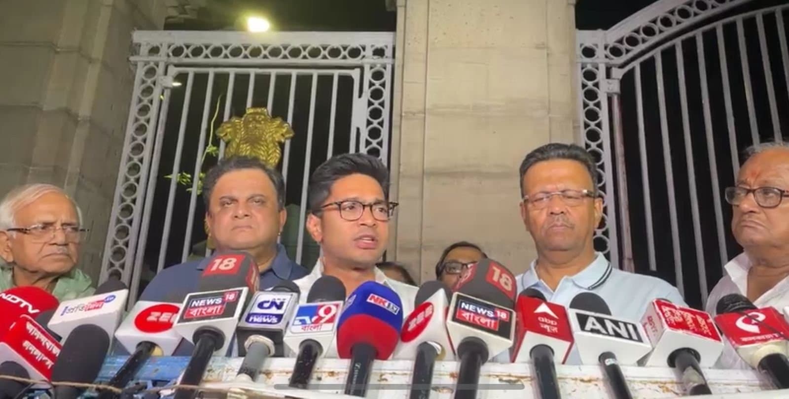 abhisek banerjee meets governor cv ananda bose