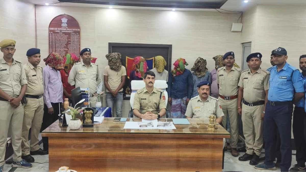  10 Arrested in Murshidabad for Robbery Using Fake Police Vehicle