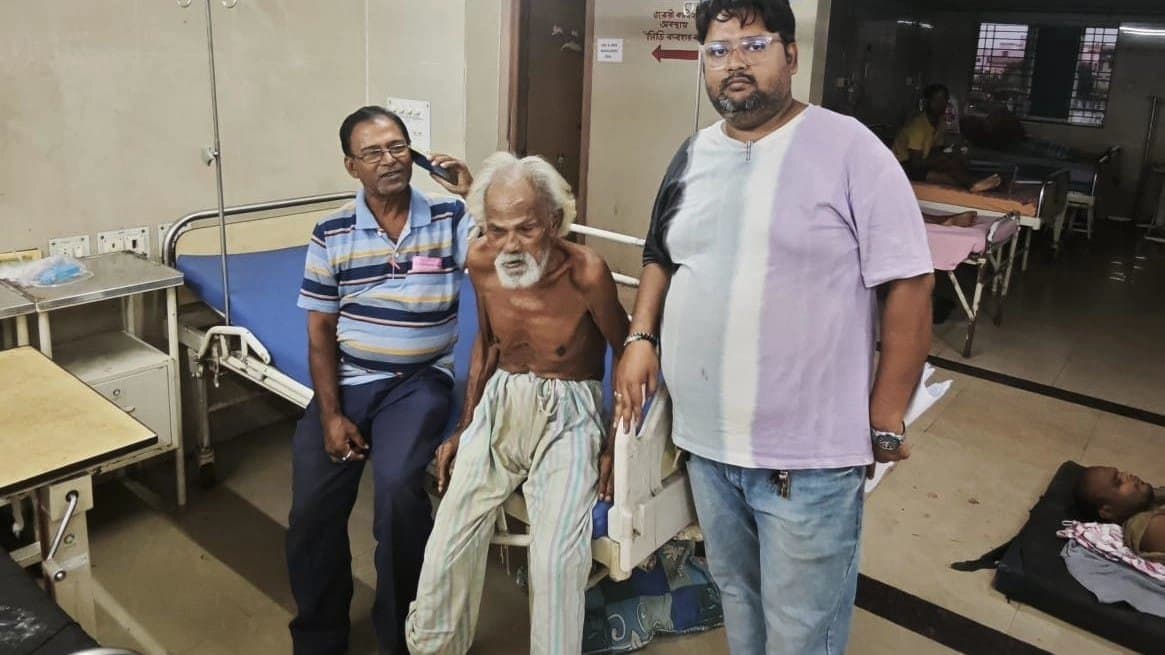 Son-in-law finds father-in-law after visiting newborn 