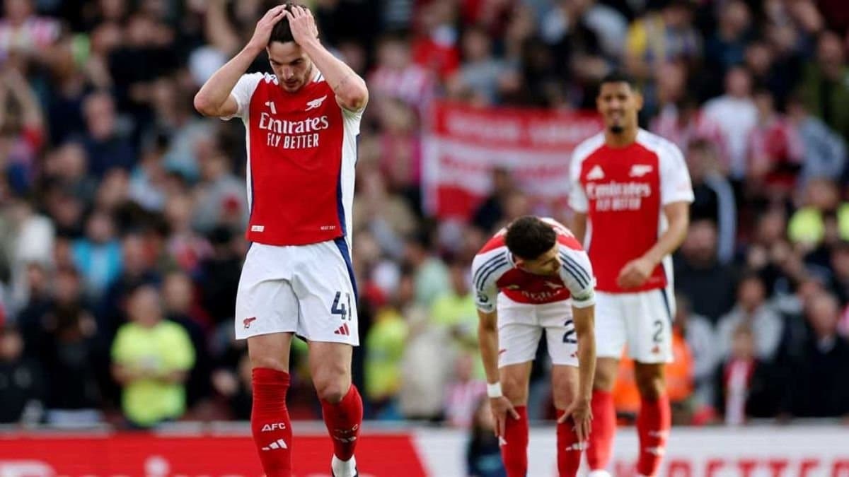 Arsenal's premier league title hopes suffer spt 
