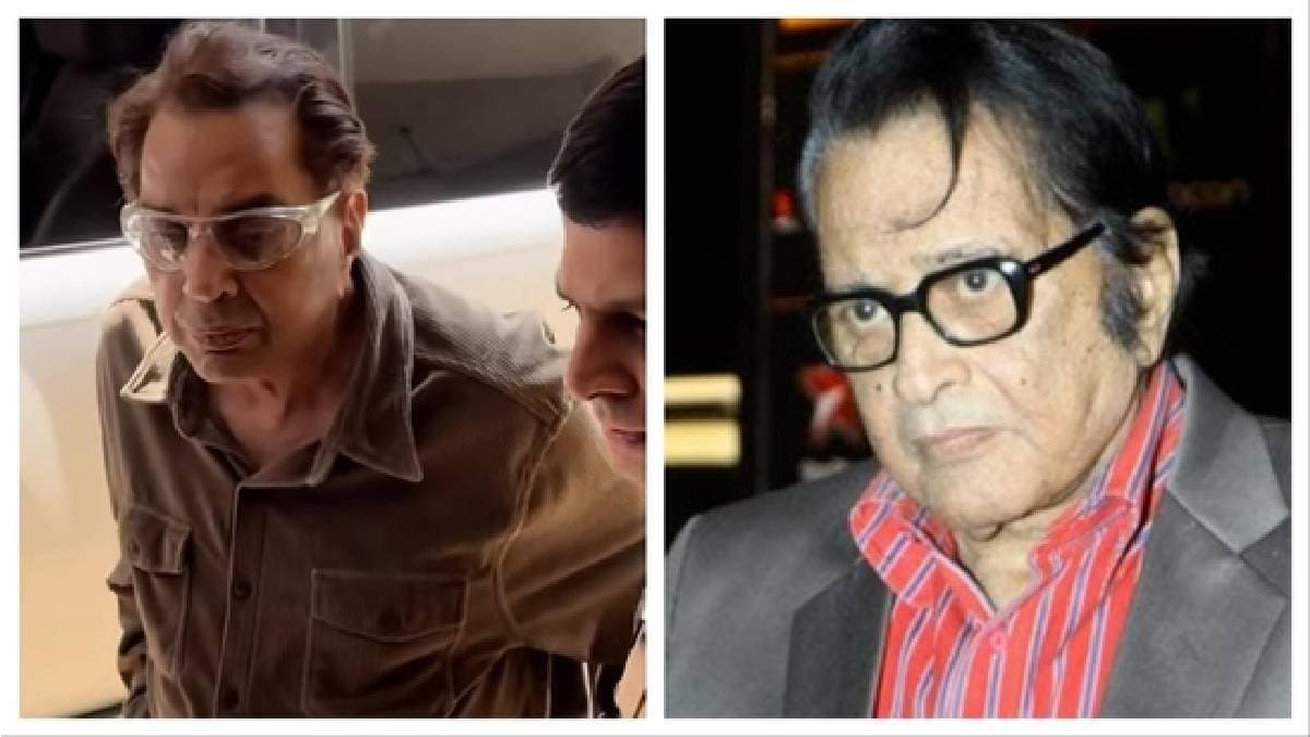 Dharmendra Steps Out After Eye Surgery to Bid Farewell  to Old Friend Manoj Kumar