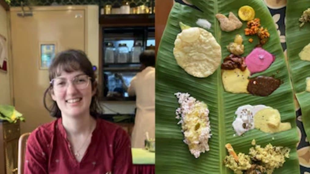 French Woman Enjoys Onam Sandhya In Delhi For First Time 