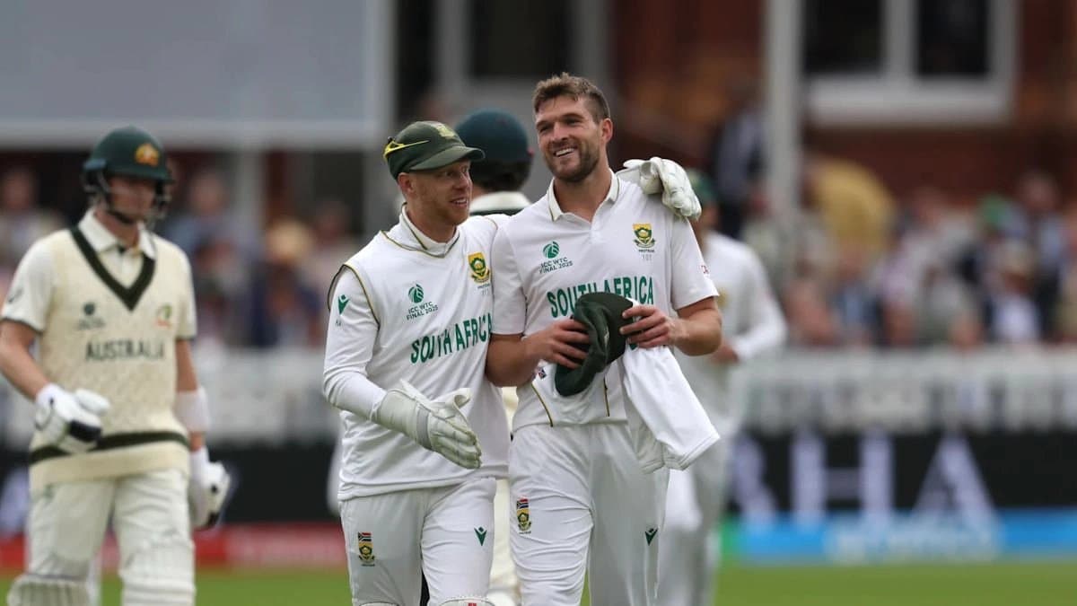 South Africas stand in captain Keshav Maharaj was ruled out of the second Test due to groin strain  